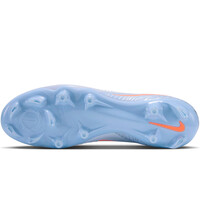 Nike botas de futbol cesped artificial PHANTOM 6 HIGH ACAD FG/MG NU4 NEGRO vista superior