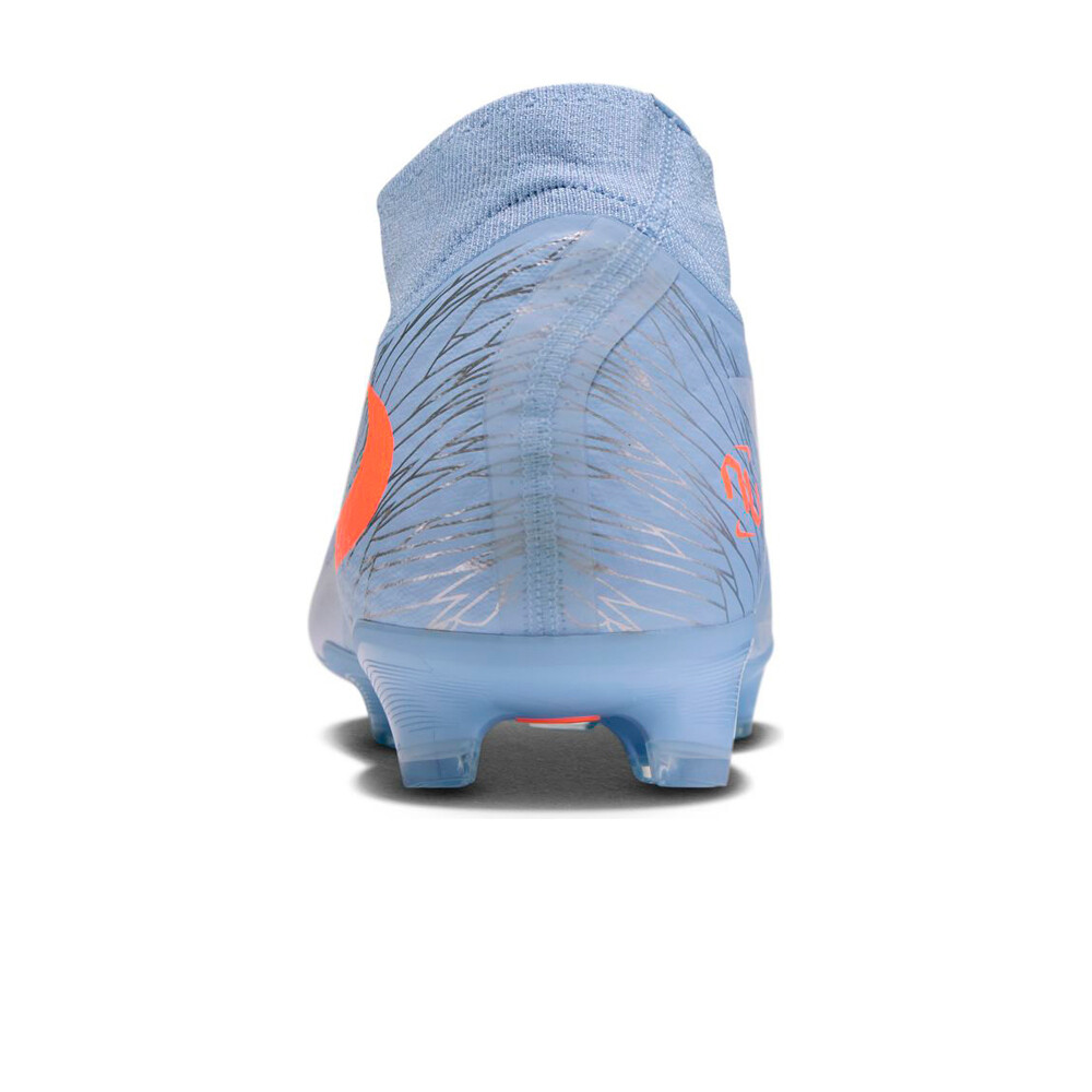 Nike botas de futbol cesped artificial PHANTOM 6 HIGH ACAD FG/MG NU4 NEGRO vista trasera