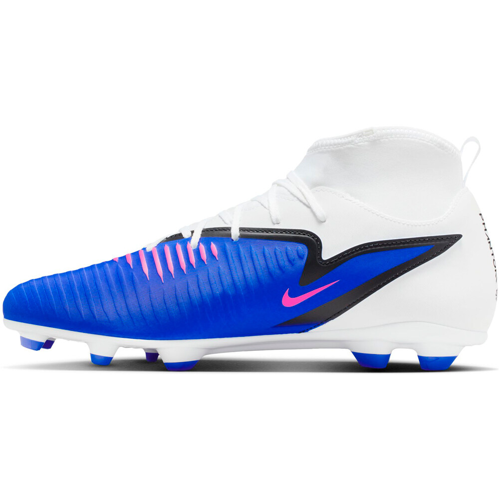 Nike botas de futbol cesped artificial PHANTOM 6 HIGH CLUB FG/MG AZUL puntera