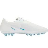 Nike botas de futbol cesped artificial PHANTOM 6 LOW ACAD AG BLANCO vista trasera