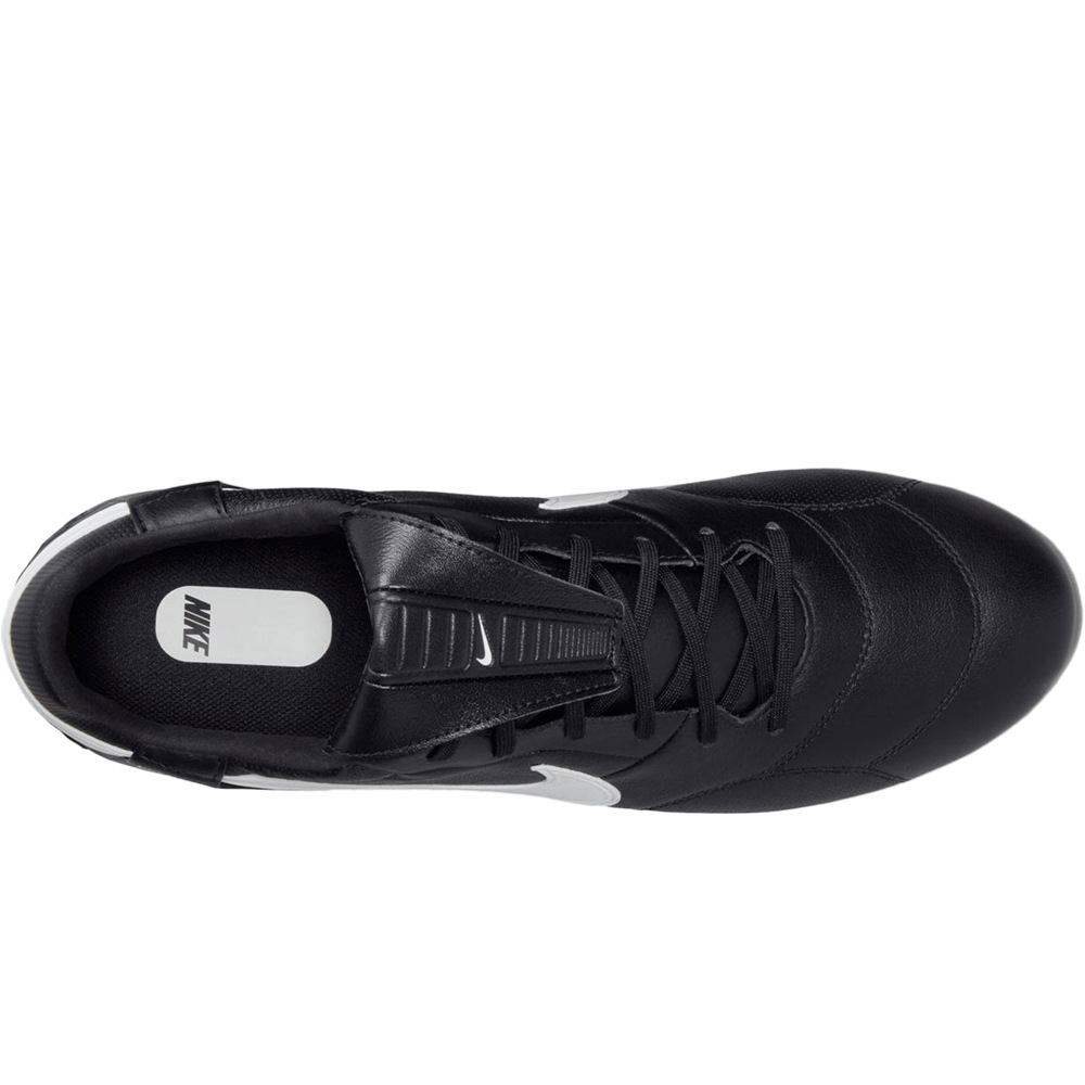Nike botas de futbol cesped artificial PREMIER III FG NEGRO vista superior