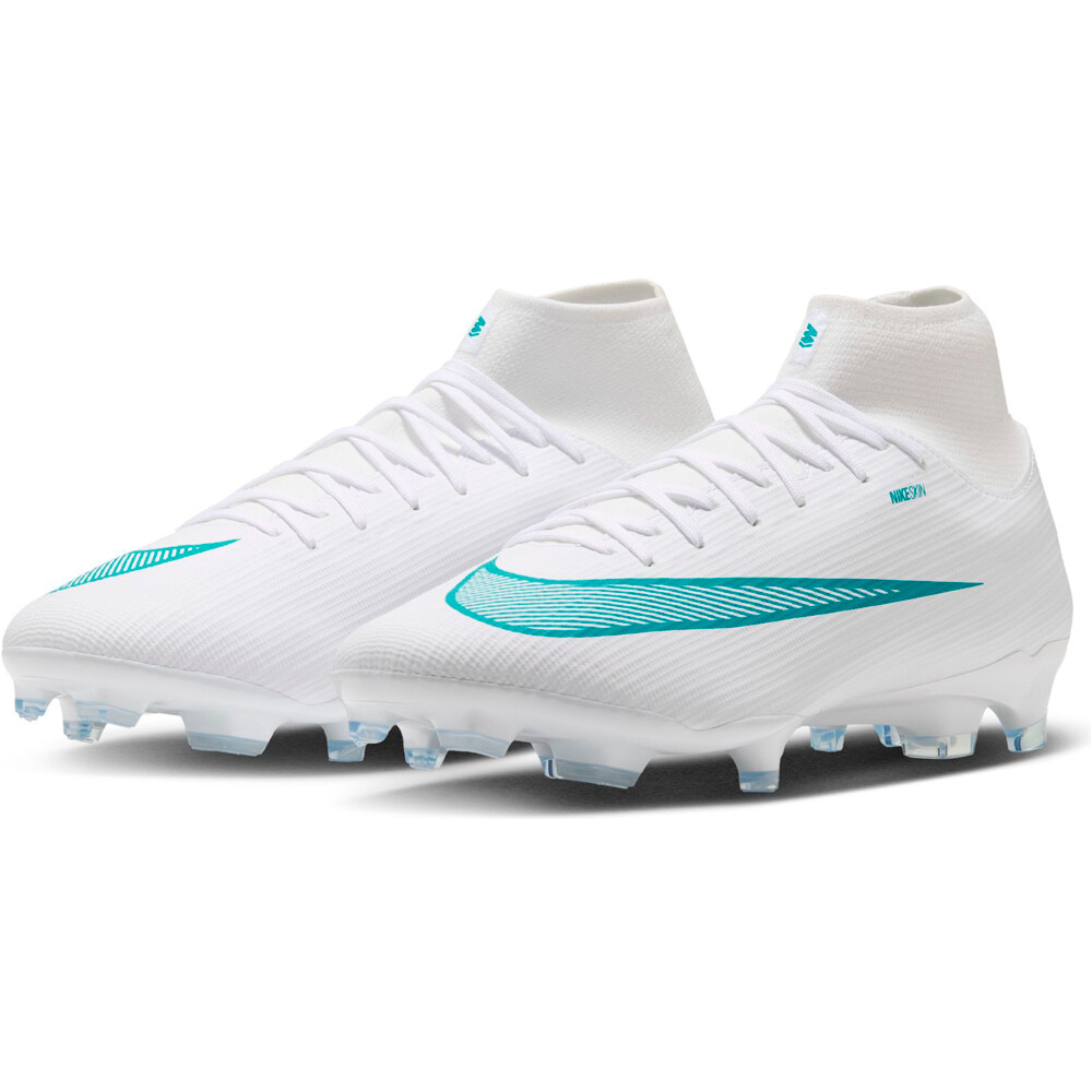 Nike botas de futbol cesped artificial SUPERFLY 11 ACADEMY FG/MG BLANCO lateral interior