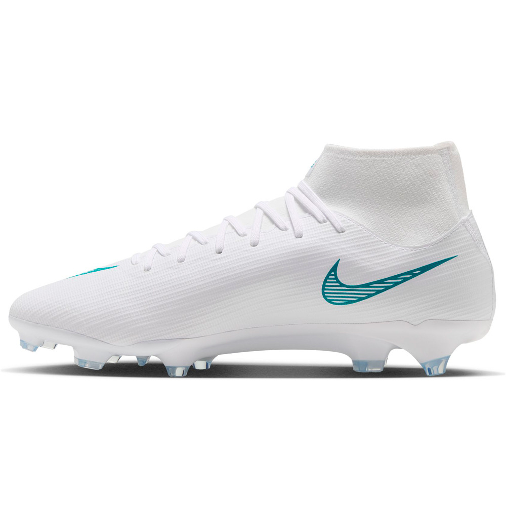 Nike botas de futbol cesped artificial SUPERFLY 11 ACADEMY FG/MG BLANCO puntera