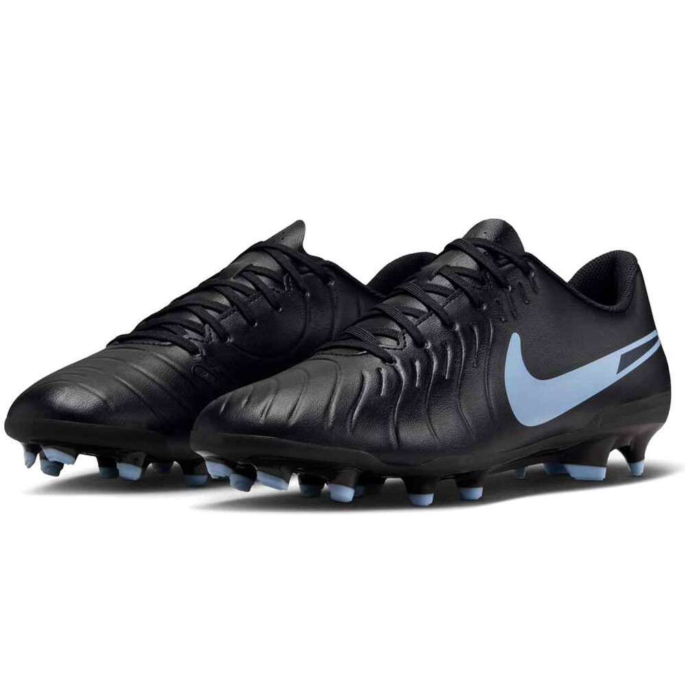 Nike botas de futbol cesped artificial TIEMPO LEGEND 10 CLUB FG/MG NEGRO lateral interior