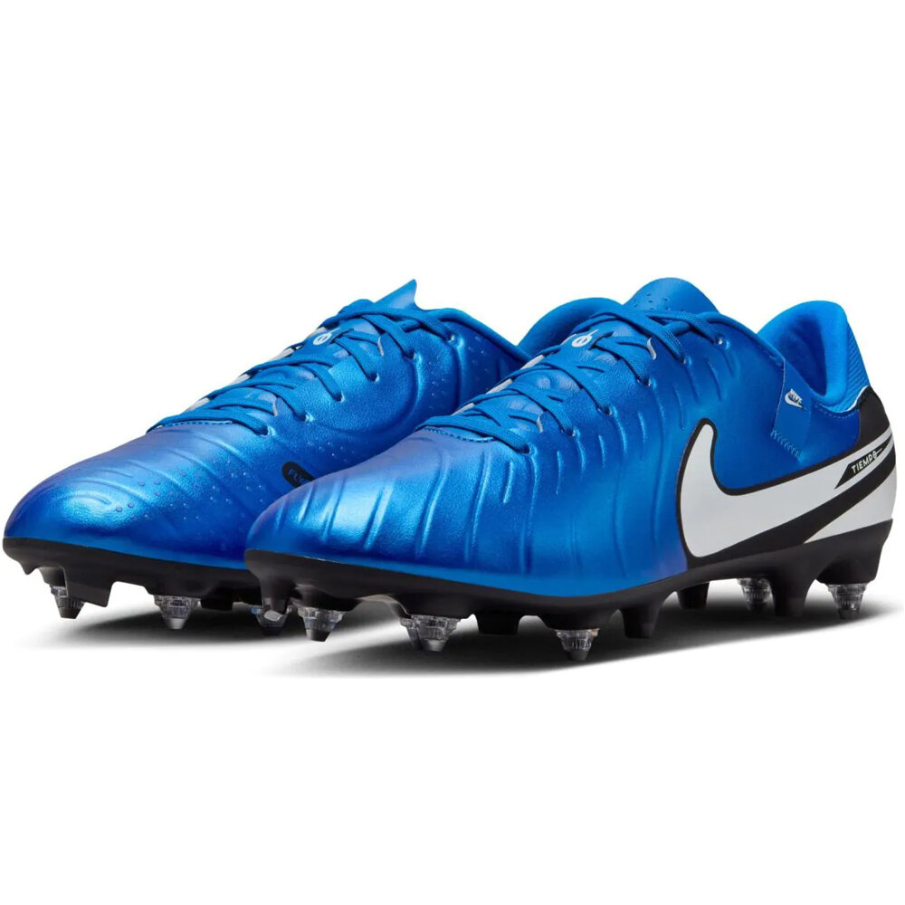 Nike botas de futbol cesped natural TIEMPO LEGEND 10 ACADEMY SG-PRO AC AZUL lateral interior