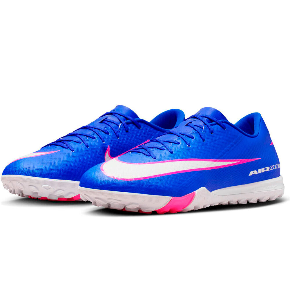 Nike botas de futbol multitaco y terreno duro MERCURIAL VAPOR 16 ACADEMY TF AZUL lateral interior