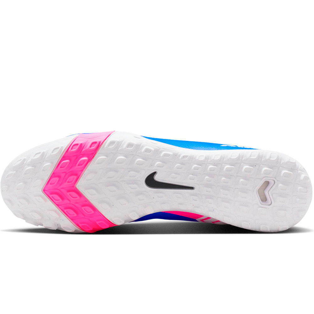 Nike botas de futbol multitaco y terreno duro MERCURIAL VAPOR 16 ACADEMY TF AZUL vista trasera