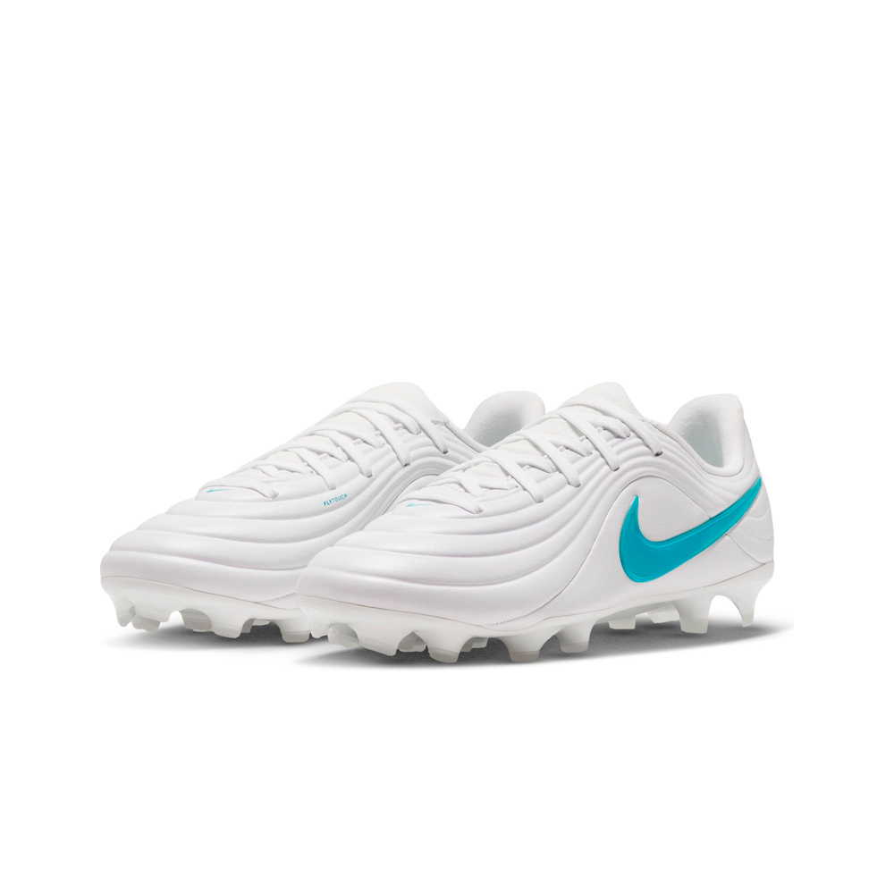 Nike botas de futbol niño cesped artificial JR TIEMPO MAESTRO ACADEMY FG/MG BL BLANCO lateral interior