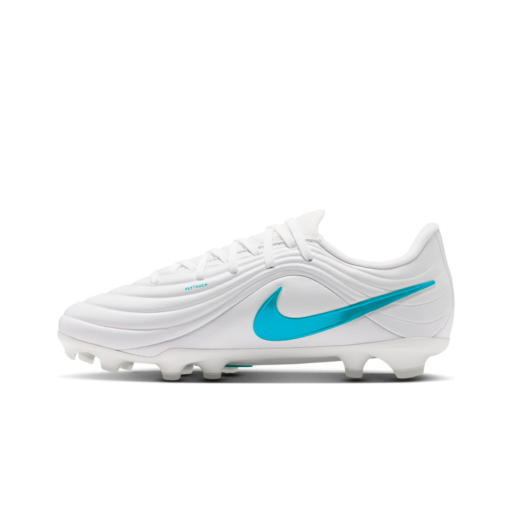 Nike botas de futbol niño cesped artificial JR TIEMPO MAESTRO ACADEMY FG/MG BL BLANCO puntera
