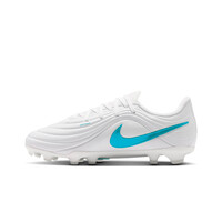 Nike botas de futbol niño cesped artificial JR TIEMPO MAESTRO ACADEMY FG/MG BL BLANCO puntera