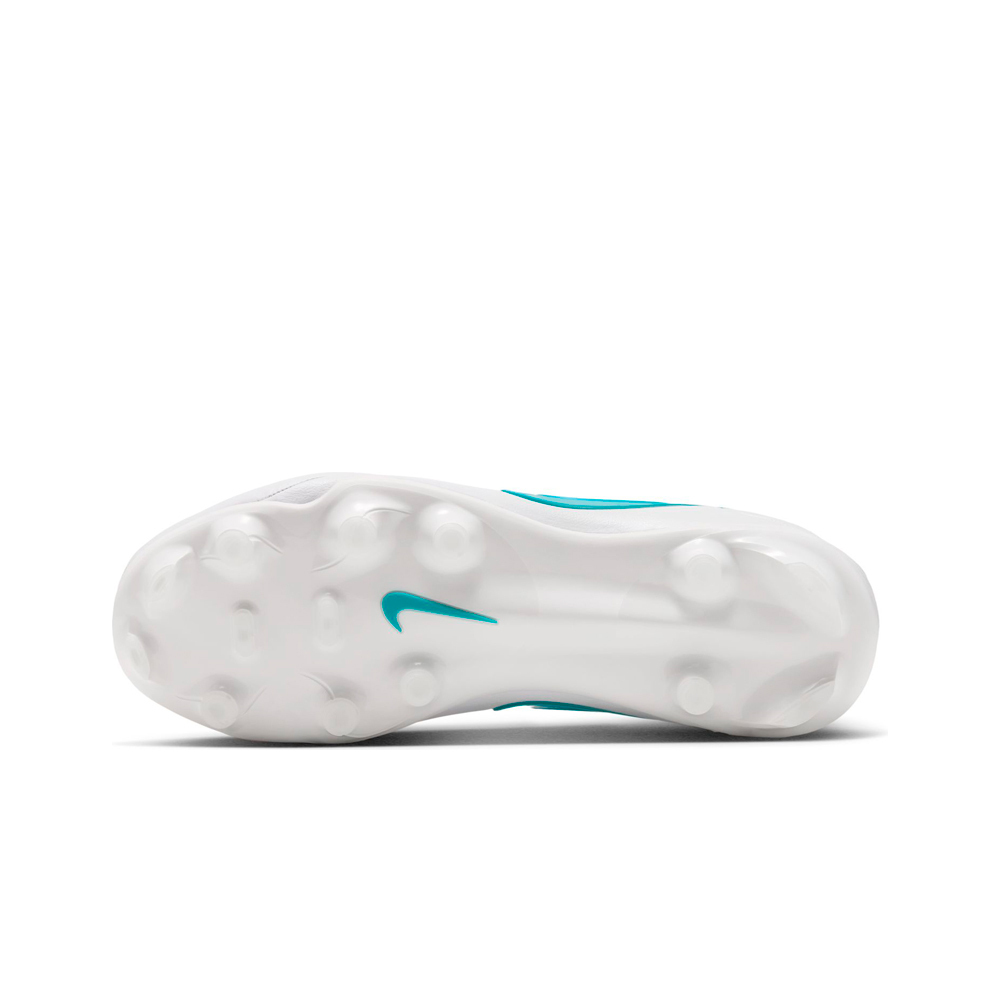 Nike botas de futbol niño cesped artificial JR TIEMPO MAESTRO ACADEMY FG/MG BL BLANCO vista superior