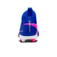 Nike botas de futbol niño cesped artificial MERCURIAL SUPERFLY 10 ACADEMY AG AZUL vista trasera