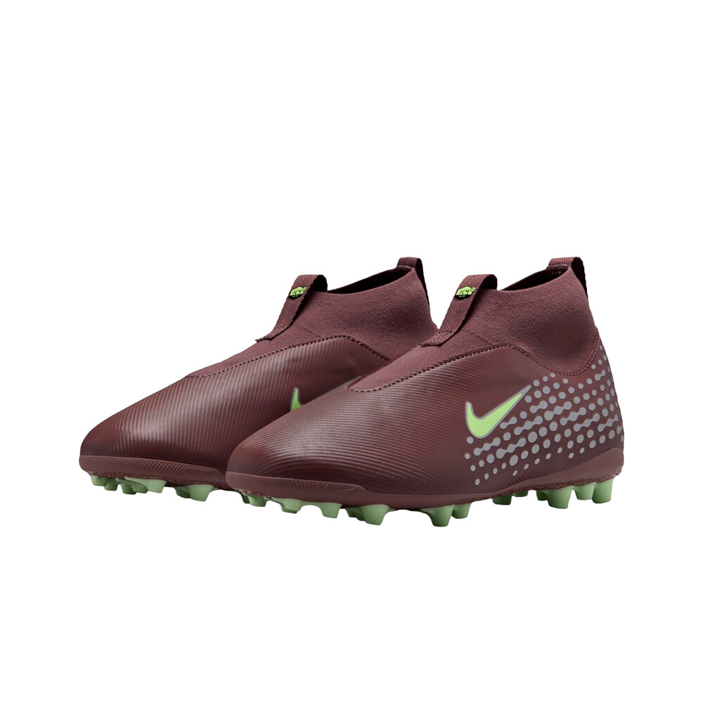 Nike botas de futbol niño cesped artificial MERCURIAL SUPERFLY 10 ACADMY KYLIAN MBAPPE AG MARRON lateral interior