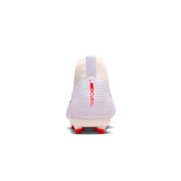 Nike botas de futbol niño cesped artificial MERCURIAL SUPERFLY 11 ACADEMY FG/MG BLANCO vista trasera