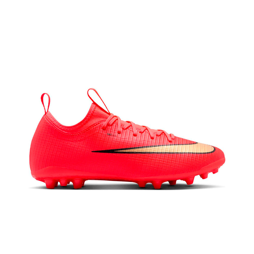 Nike botas de futbol niño cesped artificial MERCURIAL VAPOR 17 ACADEMY AG ROJO lateral exterior