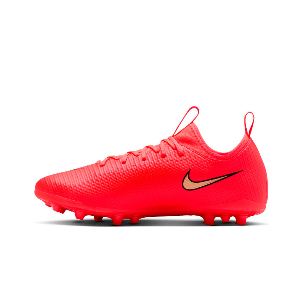 Nike botas de futbol niño cesped artificial MERCURIAL VAPOR 17 ACADEMY AG ROJO puntera