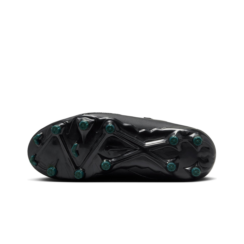 Nike botas de futbol niño cesped artificial PHANTOM GX II ACADEMY FG/MG NEGRO vista superior