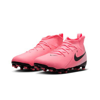 Nike botas de futbol niño cesped artificial PHANTOM LUNA II ACADEMY FG/MG ROJO lateral interior