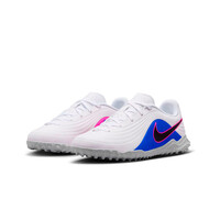 Nike botas de futbol niño multitaco y terreno duro LEGEND 10 CLUB TF BLANCO lateral interior