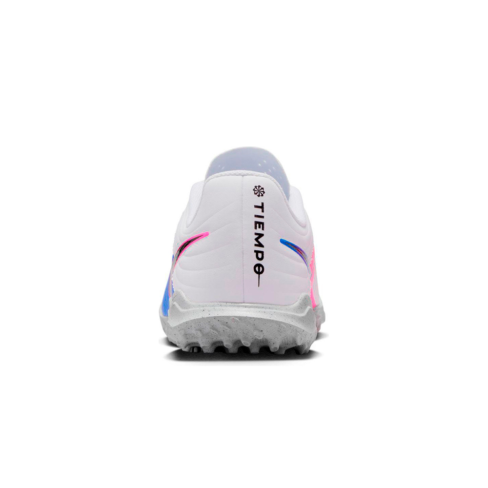 Nike botas de futbol niño multitaco y terreno duro LEGEND 10 CLUB TF BLANCO vista trasera