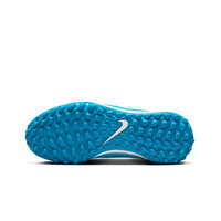 Nike botas de futbol niño multitaco y terreno duro PHANTOM GX II ACADEMY TF AZUL vista superior