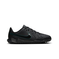 Nike botas de futbol niño multitaco y terreno duro TIEMPO LEGEND 10 CLUB TF INFANTIL NEGRO lateral exterior