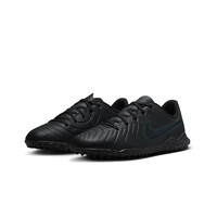 Nike botas de futbol niño multitaco y terreno duro TIEMPO LEGEND 10 CLUB TF INFANTIL NEGRO lateral interior