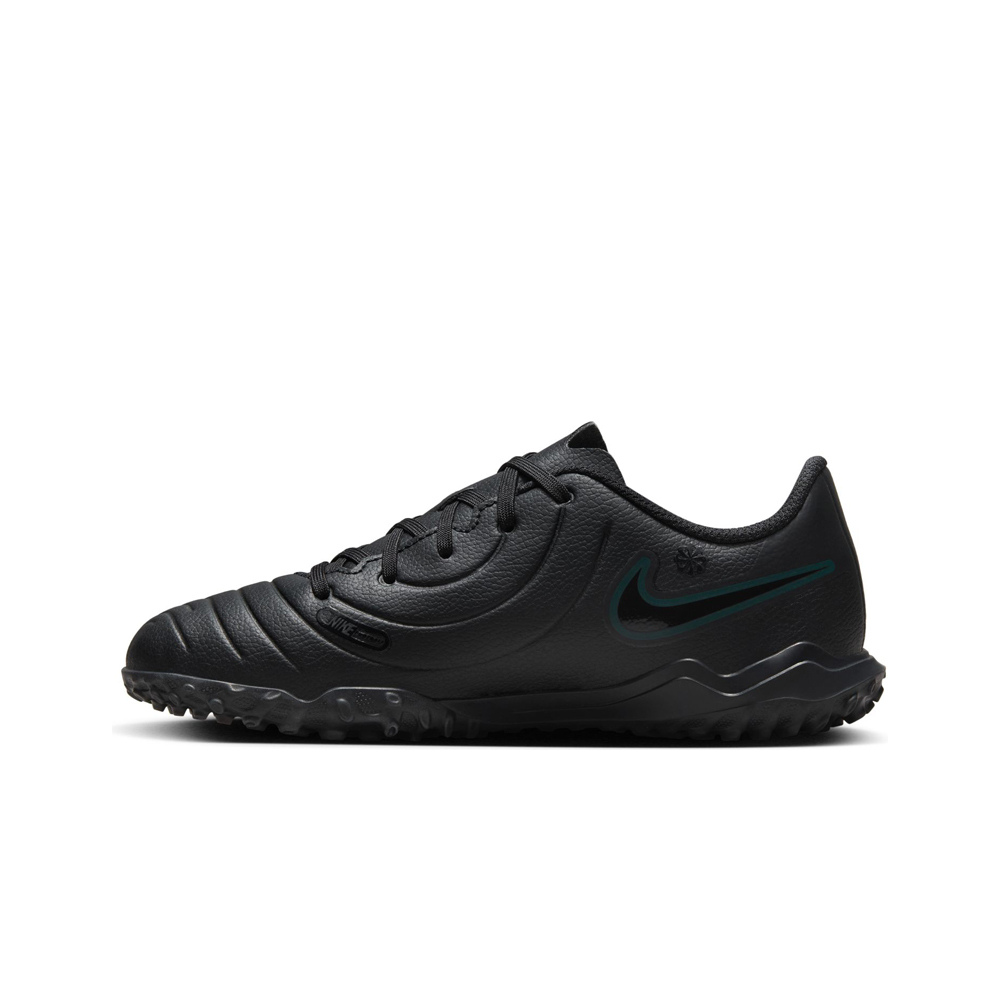 Nike botas de futbol niño multitaco y terreno duro TIEMPO LEGEND 10 CLUB TF INFANTIL NEGRO puntera