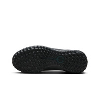 Nike botas de futbol niño multitaco y terreno duro TIEMPO LEGEND 10 CLUB TF INFANTIL NEGRO vista superior