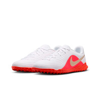 Nike botas de futbol niño multitaco y terreno duro TIEMPO MAESTRO CLUB TF INFANTIL BLANCO lateral interior