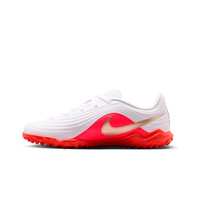 Nike botas de futbol niño multitaco y terreno duro TIEMPO MAESTRO CLUB TF INFANTIL BLANCO puntera
