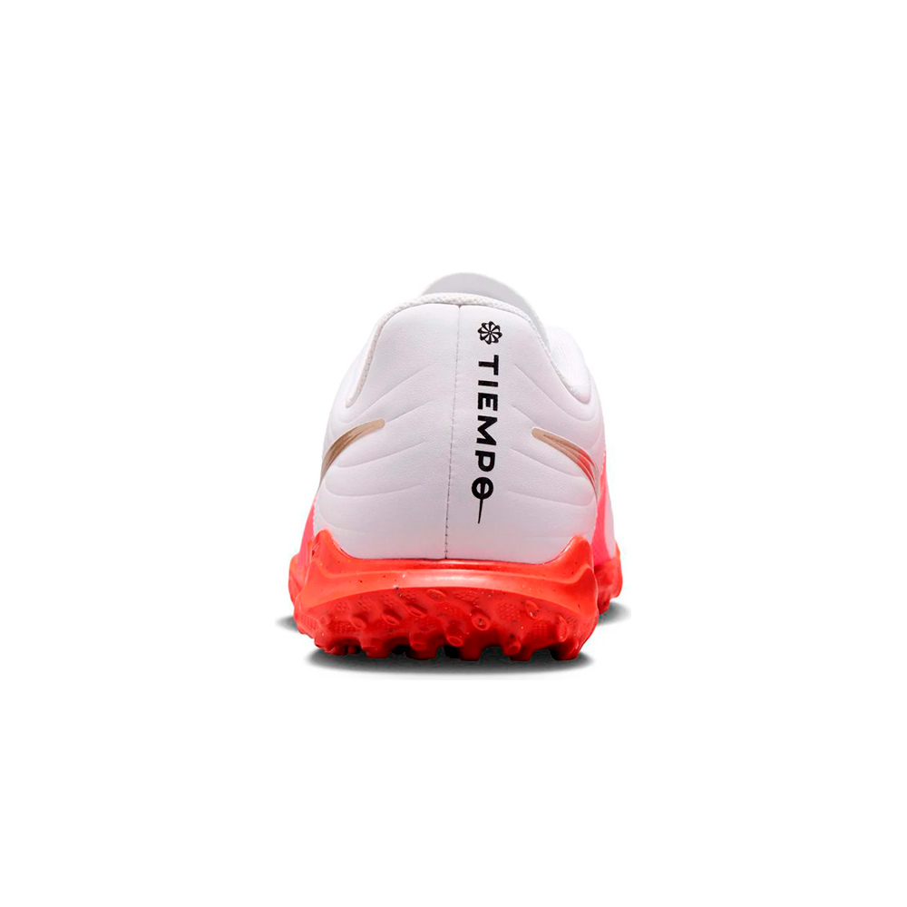 Nike botas de futbol niño multitaco y terreno duro TIEMPO MAESTRO CLUB TF INFANTIL BLANCO vista trasera
