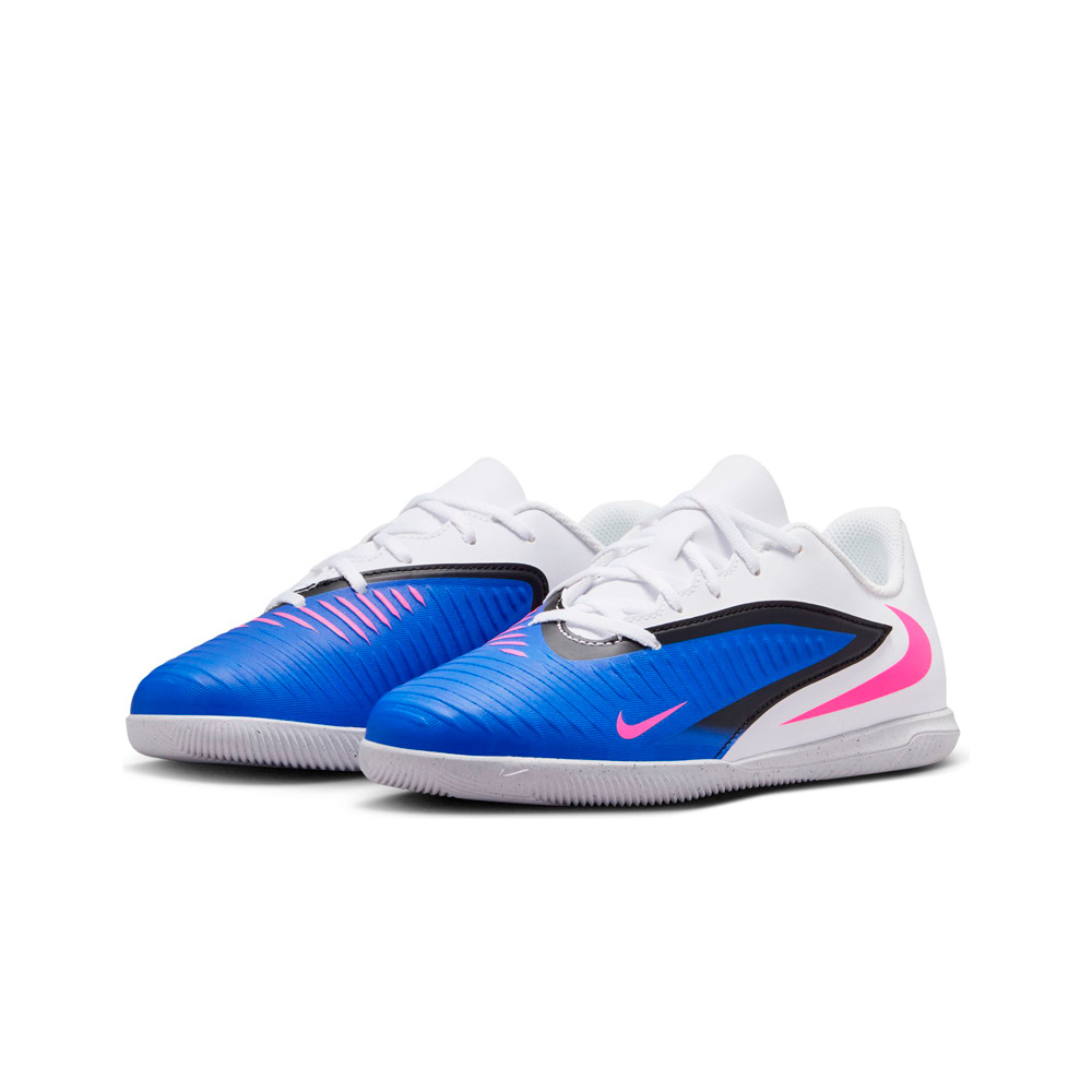 Nike botas fútbol sala niño PHANTOM 6 LOW CLUB IC AZUL lateral interior