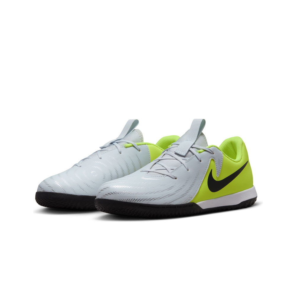 Nike botas fútbol sala niño PHANTOM GX II ACADEMY IC NEGRO lateral interior