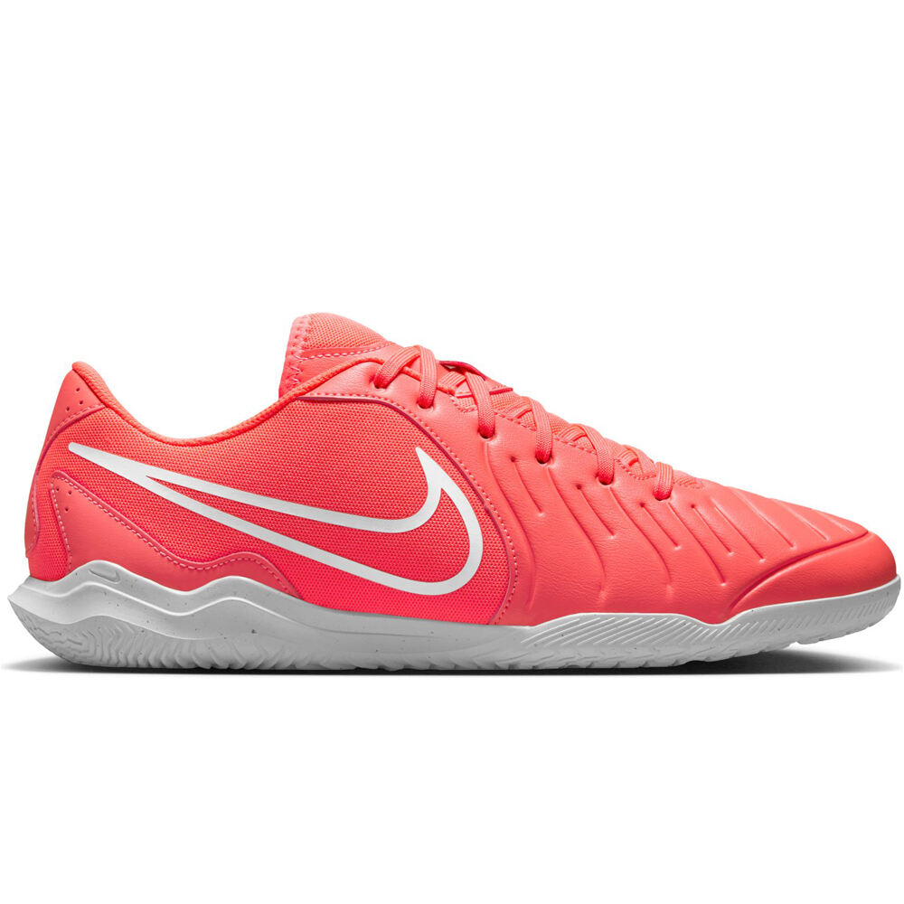 Nike botas fútbol sala TIEMPO LEGEND 10 CLUB IC ROJO lateral exterior