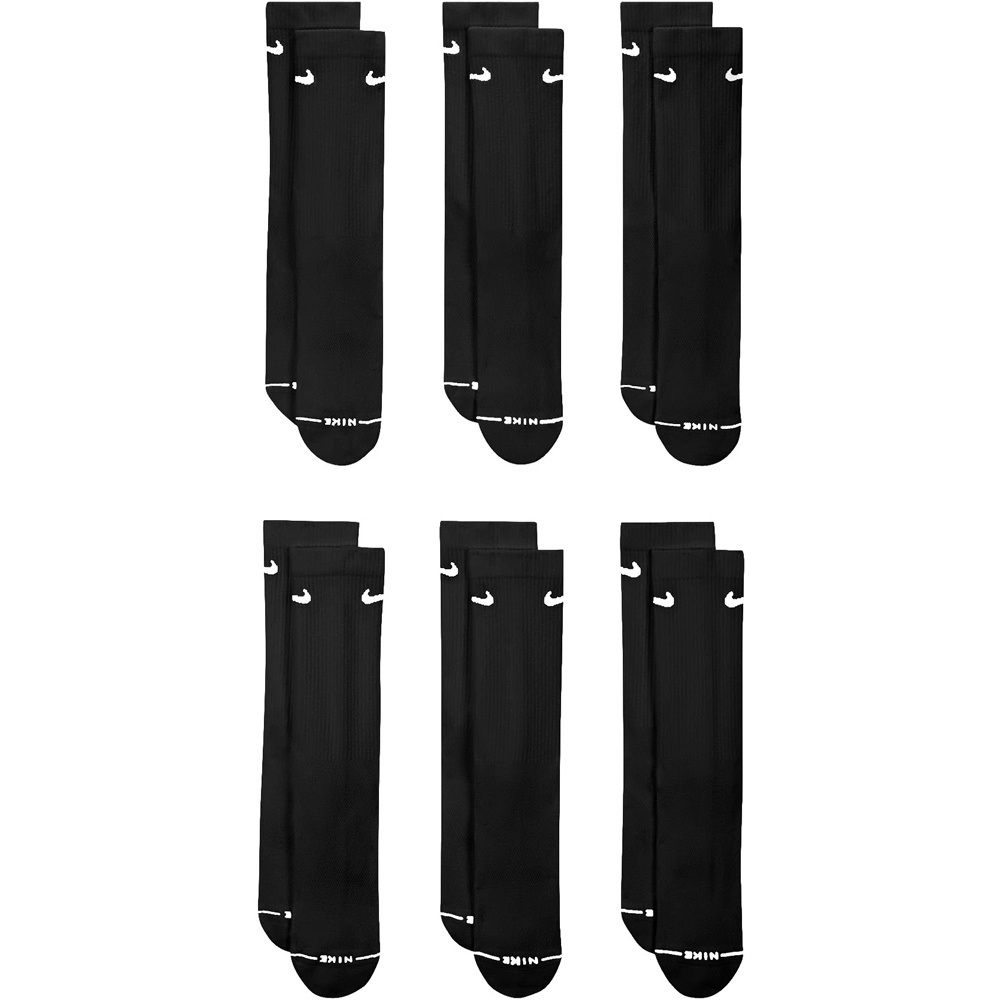 Nike calcetines deportivos EVERY DAY ELEVATED 6P NEGRO 03