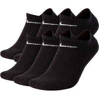 Nike calcetines deportivos EVERYDAY 6P NEGRO vista frontal