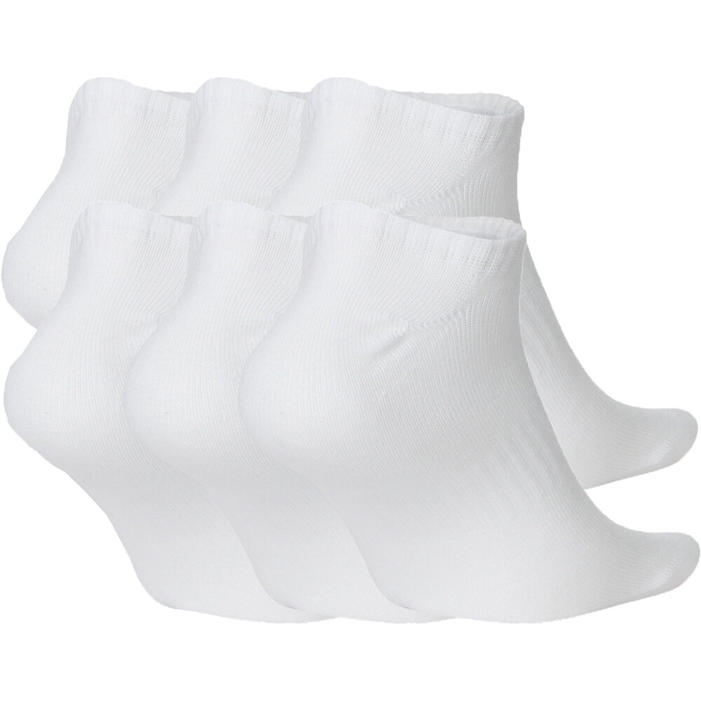 Nike calcetines deportivos EVERYDAY LIGHTWEIGHT 6P BLANCO 01