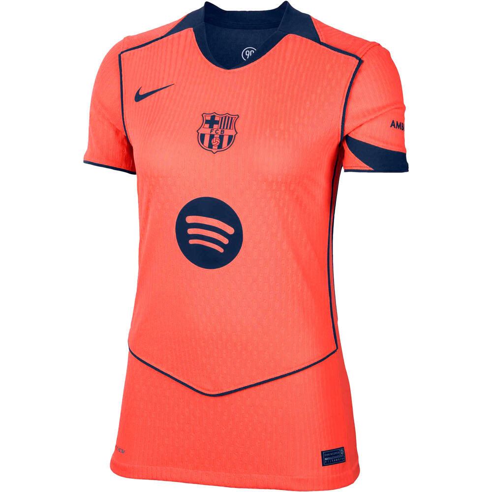 Nike camiseta de fútbol oficiales BARCELONA 25/26 TERCERA EQUIPACION MUJER NARANJA 04