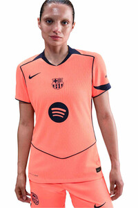 Nike camiseta de fútbol oficiales BARCELONA 25/26 TERCERA EQUIPACION MUJER NARANJA vista detalle