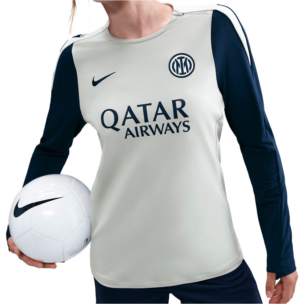 Nike camiseta de fútbol oficiales INTER DE MILAN 25/26 MUJER GRIS vista detalle