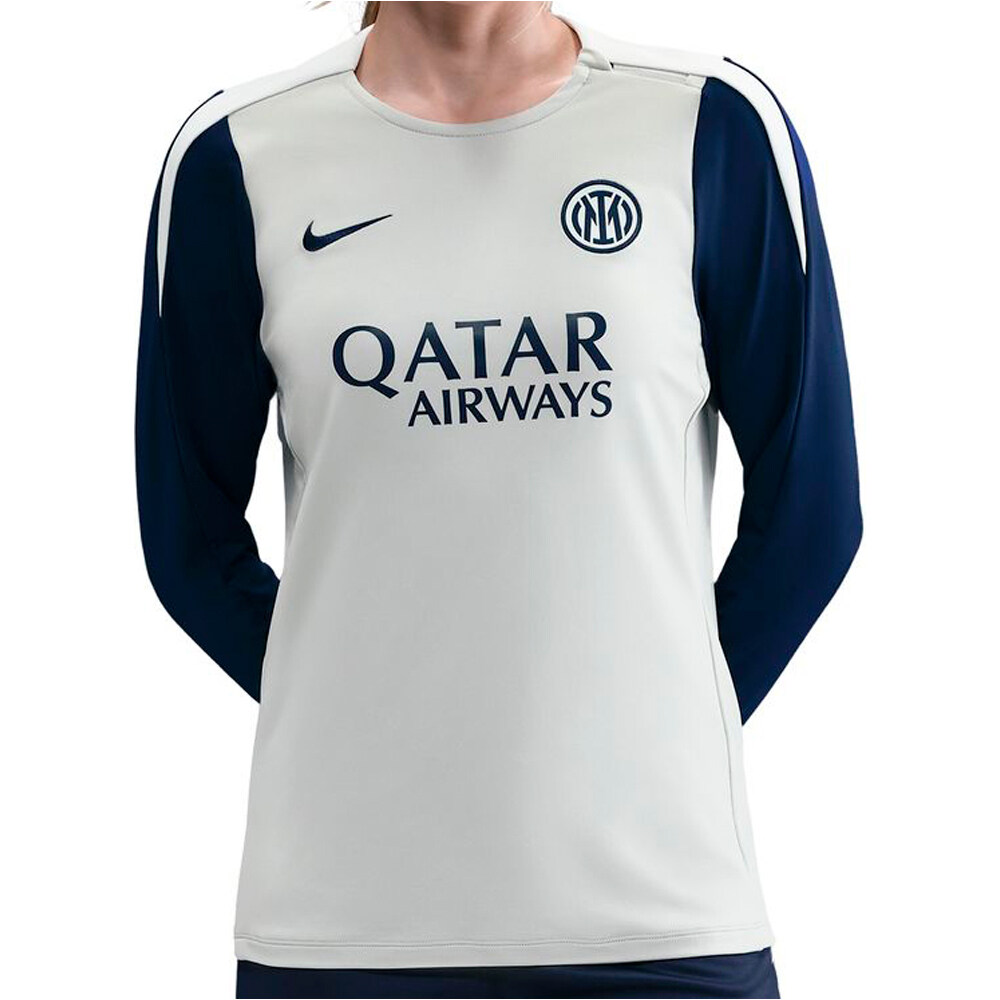 Nike camiseta de fútbol oficiales INTER DE MILAN 25/26 MUJER GRIS vista frontal