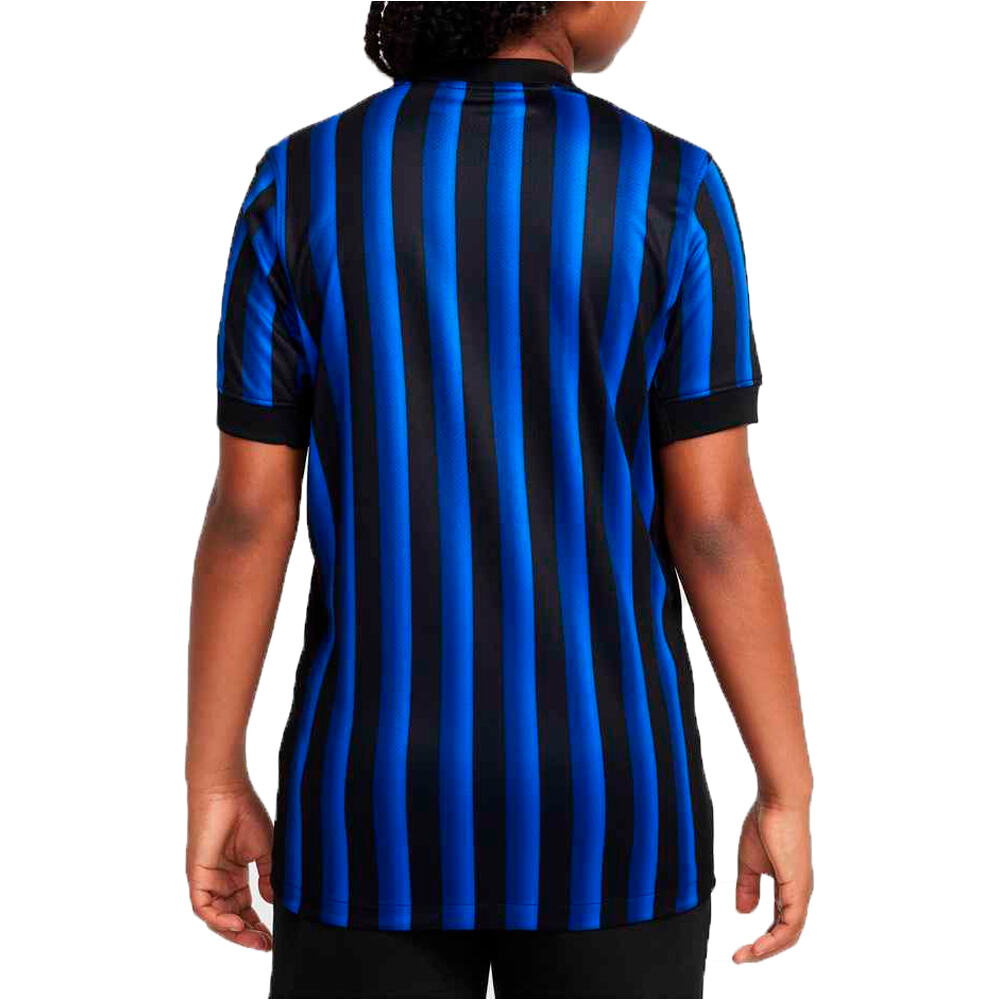 Nike camiseta de fútbol oficiales niño INTER DE MILAN 25/26 PRIMERA EQUIPACION AZUL vista trasera