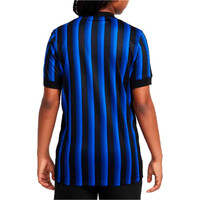 Nike camiseta de fútbol oficiales niño INTER DE MILAN 25/26 PRIMERA EQUIPACION AZUL vista trasera