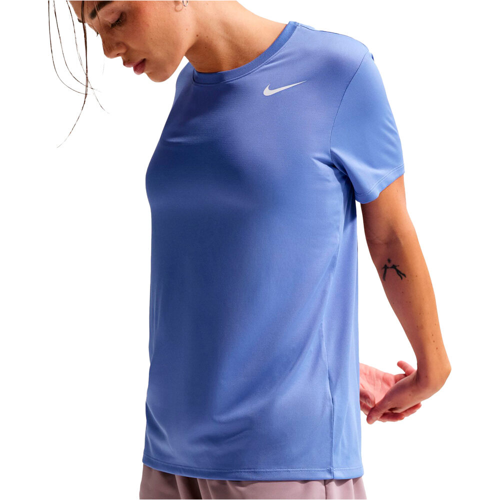 Nike camiseta entrenamiento manga corta mujer DRI-FIT AZUL 04