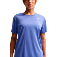 Nike camiseta entrenamiento manga corta mujer DRI-FIT AZUL vista detalle
