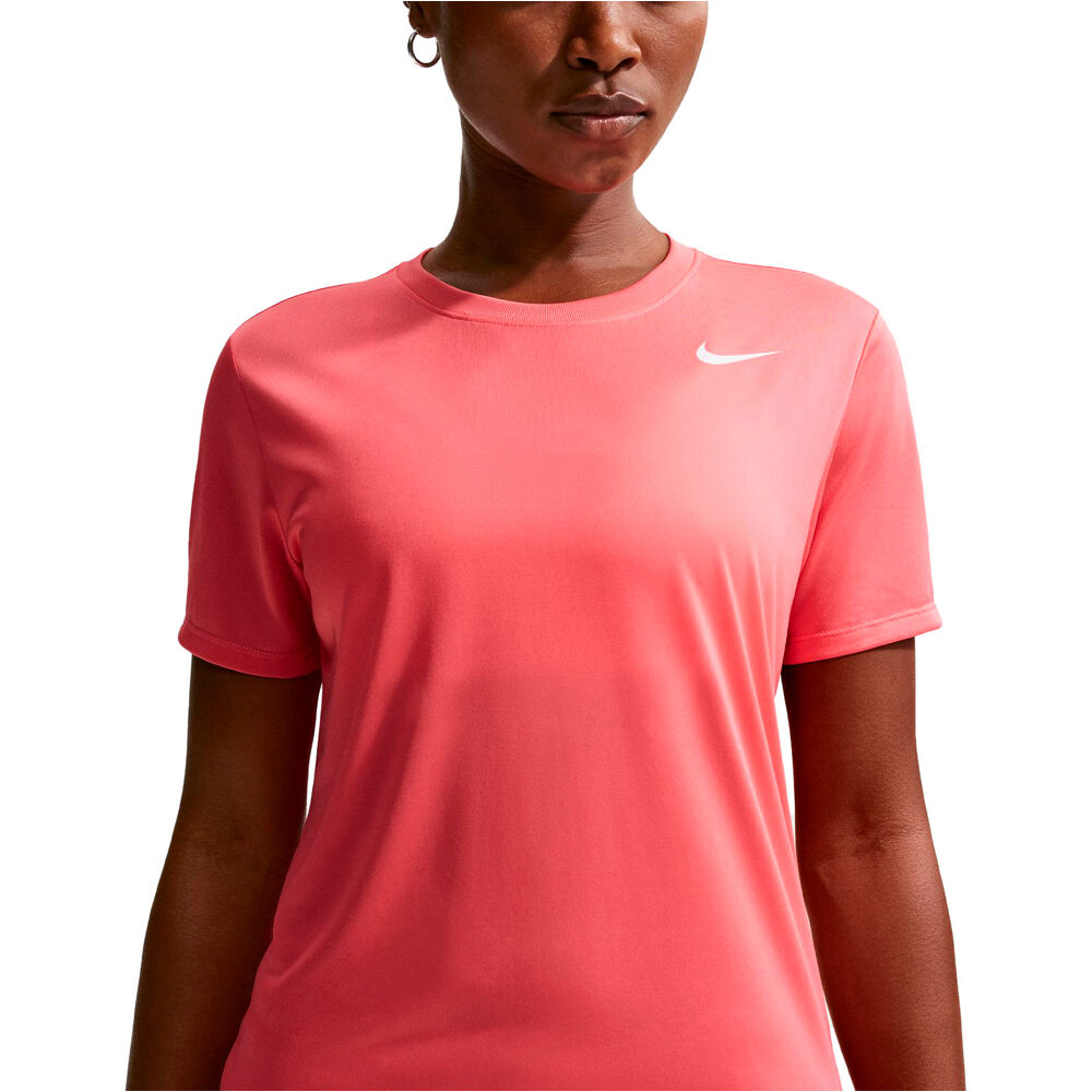Nike camiseta entrenamiento manga corta mujer DRI-FIT ROSA vista detalle
