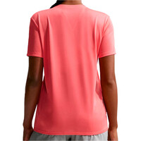 Nike camiseta entrenamiento manga corta mujer DRI-FIT ROSA vista trasera