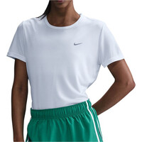 Nike camiseta entrenamiento manga corta mujer DRI-FIT TEMPO BLANCO vista frontal