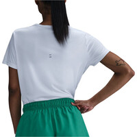 Nike camiseta entrenamiento manga corta mujer DRI-FIT TEMPO BLANCO vista trasera